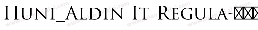 Huni_Aldin It Regula字体转换